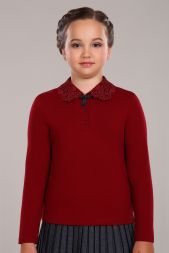 Блузка для девочки Рианна Арт. 13180 бордовый