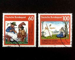 Набор марок Сорбские легенды, Германия, 1991 год (полный комплект)