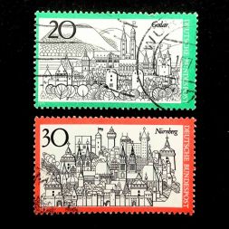 Набор марок Туризм, Германия, 1971 год (полный комплект)
