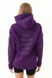 Худи женское MAMA 88511 фиолетовый