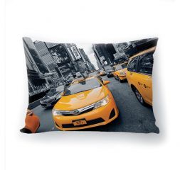 Подушка декоративная с 3D рисунком &quot;Нью Йоркский кеб&quot;