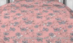 Ткань поплин 220 см Цветы сакуры (пудровый)