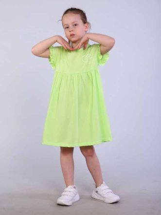 Платье детское Цветик-1 ПЛ-90-4 (салатовый)