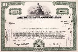 Акция Горнодобывающая компания Harnischfeger, США (1960-е гг.)