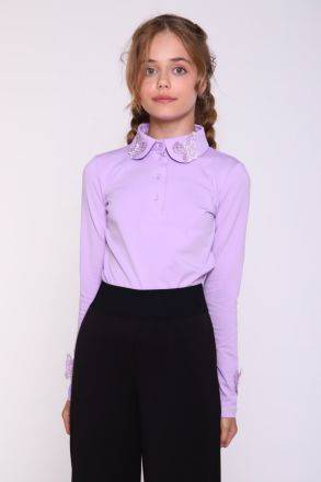 Блузка для девочки Севиль арт. 13284 светло-сиреневый