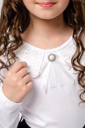 Блузка детская Афина-Белый (арт. БШ0001)