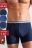 Трусы мужские BeGood (набор 3 шт) UMJ1202I Underwear темно-синий принт/синий/темно-синий
