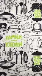 Полотенце вафельное Семейная кухня- упаковка 10 шт