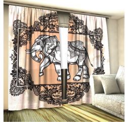 Фототюль 3D Индийский Слон (вуаль)
