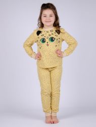 Пижама детская &quot;ПД-135&quot; леопард, футер начес (арт. ПД-135)