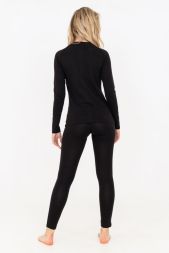 Термокомплект женский Comfort-W брюки+лонгслив черный