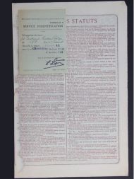 Русско-Бельгийские патронные заводы в Москве и Льеже, акция на 100 франков 1899 года