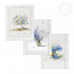 Набор полотенец из рогожки Полевые цветы (45х60 см, 3 шт.) АРТ-Дизайн