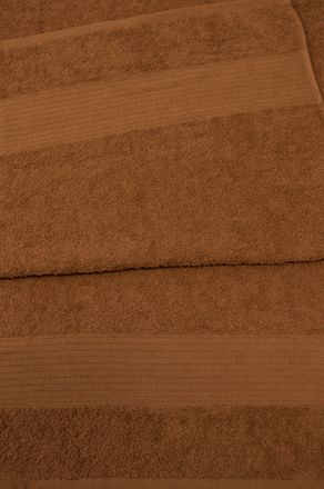 Полотенце махровое 50х90 бордюр №120 -пл. 375 гр/м2- (коричневый, 105)