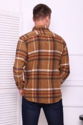Рубашка мужская 61052 коричневый