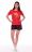Пижама женская 1-206 (красный), Пепперони