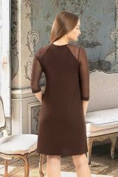Платье женское 24601 коричневый