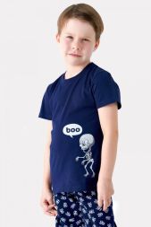 Пижама 44001 детская скелеты
