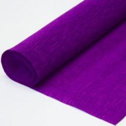 Бумага гофрированная 180 гр - арт.593 - фиолетовая (рулон)