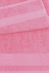 Полотенце махровое 70х140 бордюр №120-пл. 375 гр/м2- (розовый, 224)