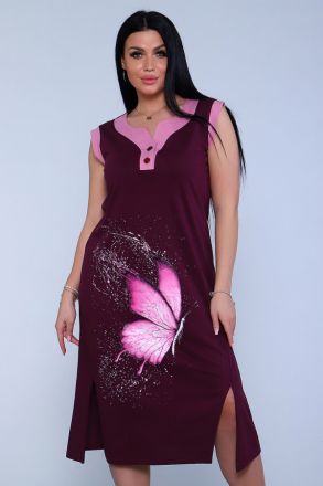 Платье женское 71063 бордовый