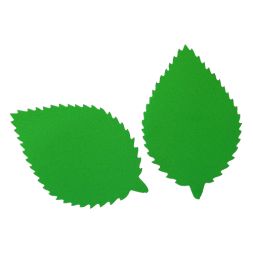 фом8-3-1 Заготовка из фоамирана &quot;Лист пильчатый&quot;, 5х7 см,10 шт, зелёный