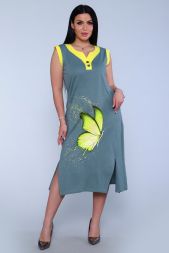 Платье женское 71063 оливковый