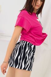 Пижама женская Tigriza (футболка+шорты) розовый