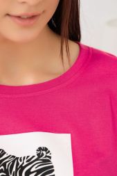 Пижама женская Tigriza (футболка+шорты) розовый