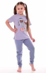 Пижама подростковая 12-095 (серый), Страусы