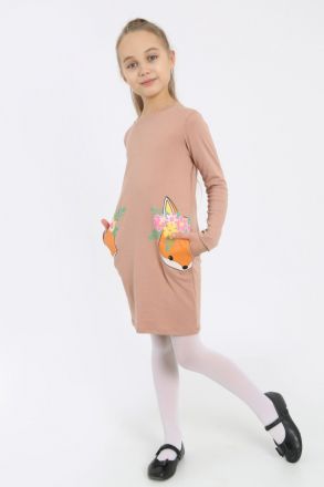 Платье Ксения детское светло-коричневый