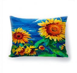 Подушка декоративная с 3D рисунком &quot;Солнечный цветок&quot;