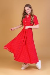 Платье женское 22259 красный