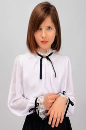 Блузка для девочки SP0303 белый