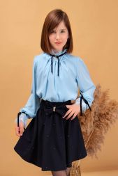 Блузка для девочки SP0303 голубой