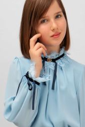 Блузка для девочки SP0303 голубой