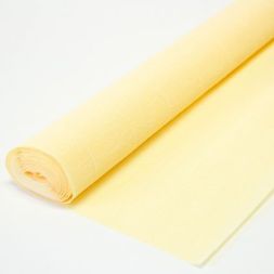 Бумага гофрированная 180 гр - арт.577 - лимонно-кремовая (рулон)