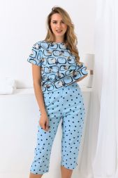 Пижама женская 21581 голубой